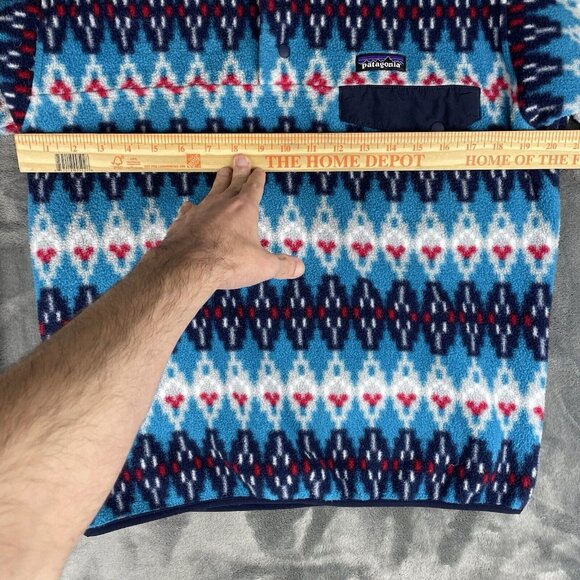 Patagonia Synchilla Snap-T Fleece Pullover Sweater Size Small Winter Aztec - Picture 5 of 6